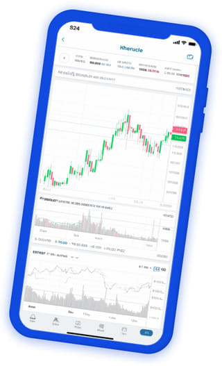 Pierwszy Lokatura żywy pulpit portfela w aplikacji do handlu kryptowalutami